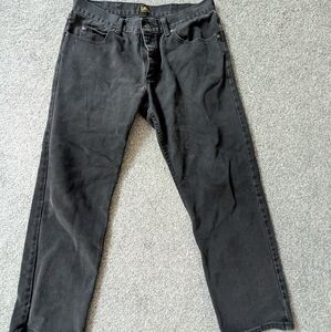 Lee Men's Dark Gray Relaxed Jeans